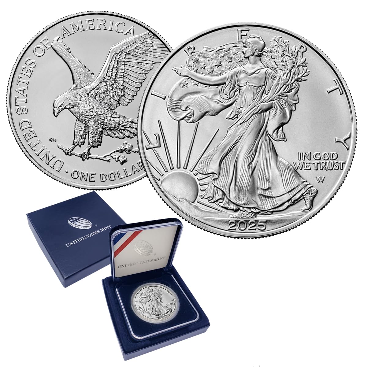 2025 American Silver Eagle $1 Coin - Brilliant Uncirculated Quality