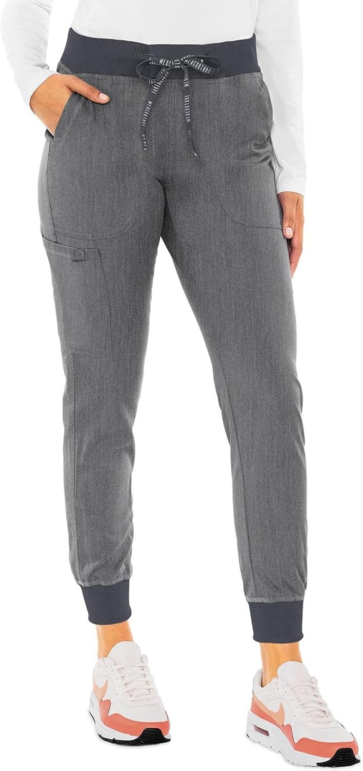 Med Couture Women's Cargo Jogger Scrub Pants with 5 Pockets