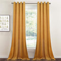 StangH Gold Velvet Curtains 84 in - Soft Blackout Drapes for Privacy