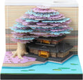 3D Memo Pad Purple Tree House Notepad - Lighted DIY Desk Decor