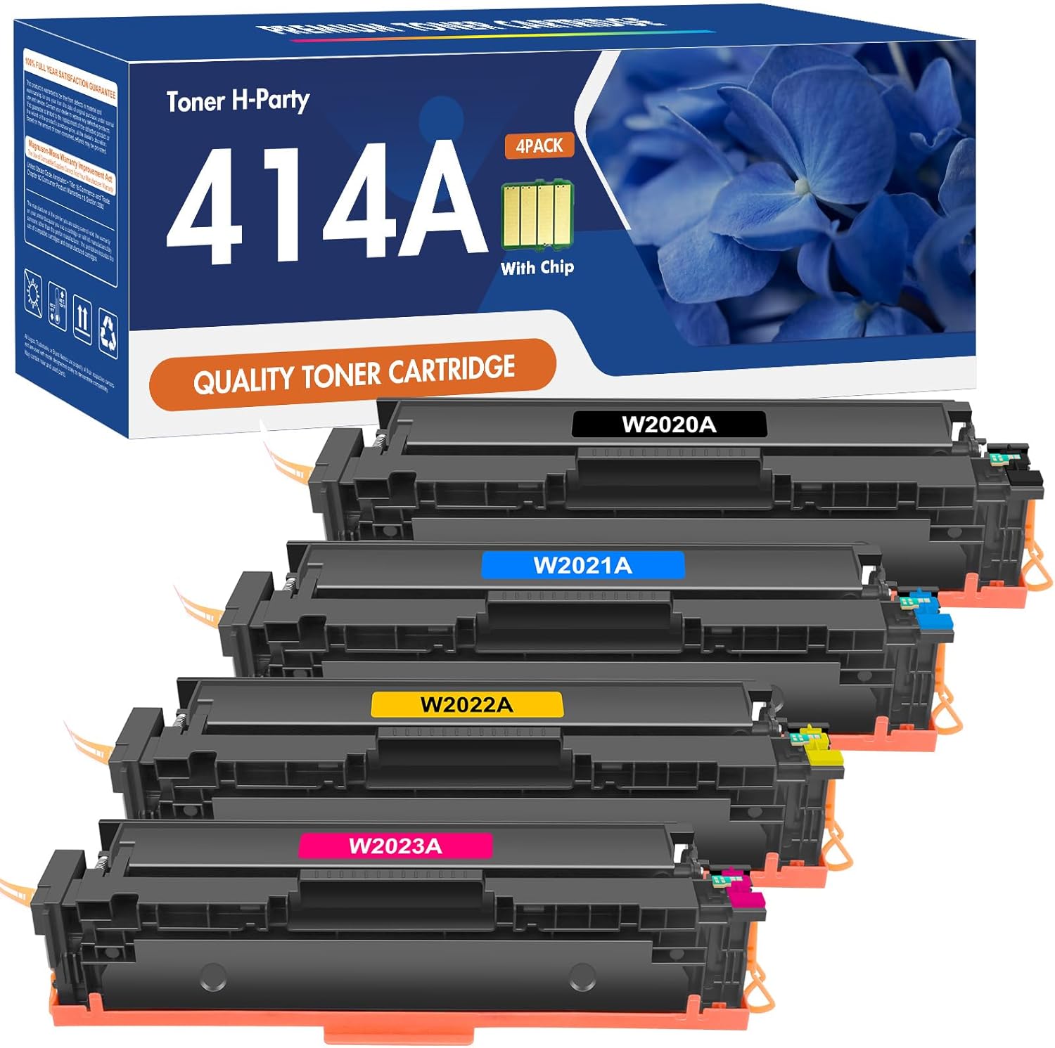 414A Toner Cartridge 4 Pack for HP Color Laserjet Pro MFP