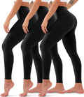 High Waisted Leggings 3 Pack for Women - Tummy Control, Buttery Soft
