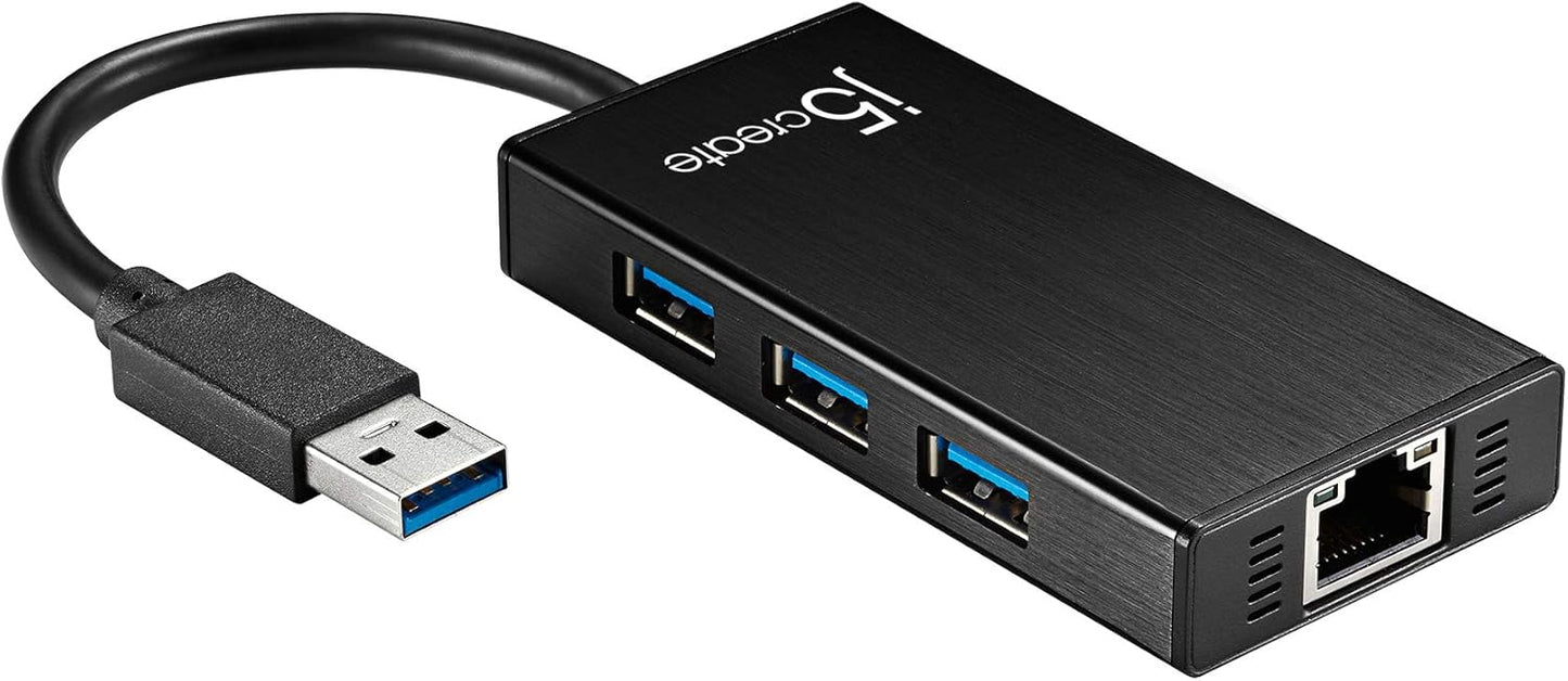 j5create USB 3.0 Multi-Adapter Hub with Gigabit Ethernet Port