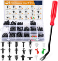 Car Body Retainer Clips Kit 425 pcs - Fastener Set with Remover