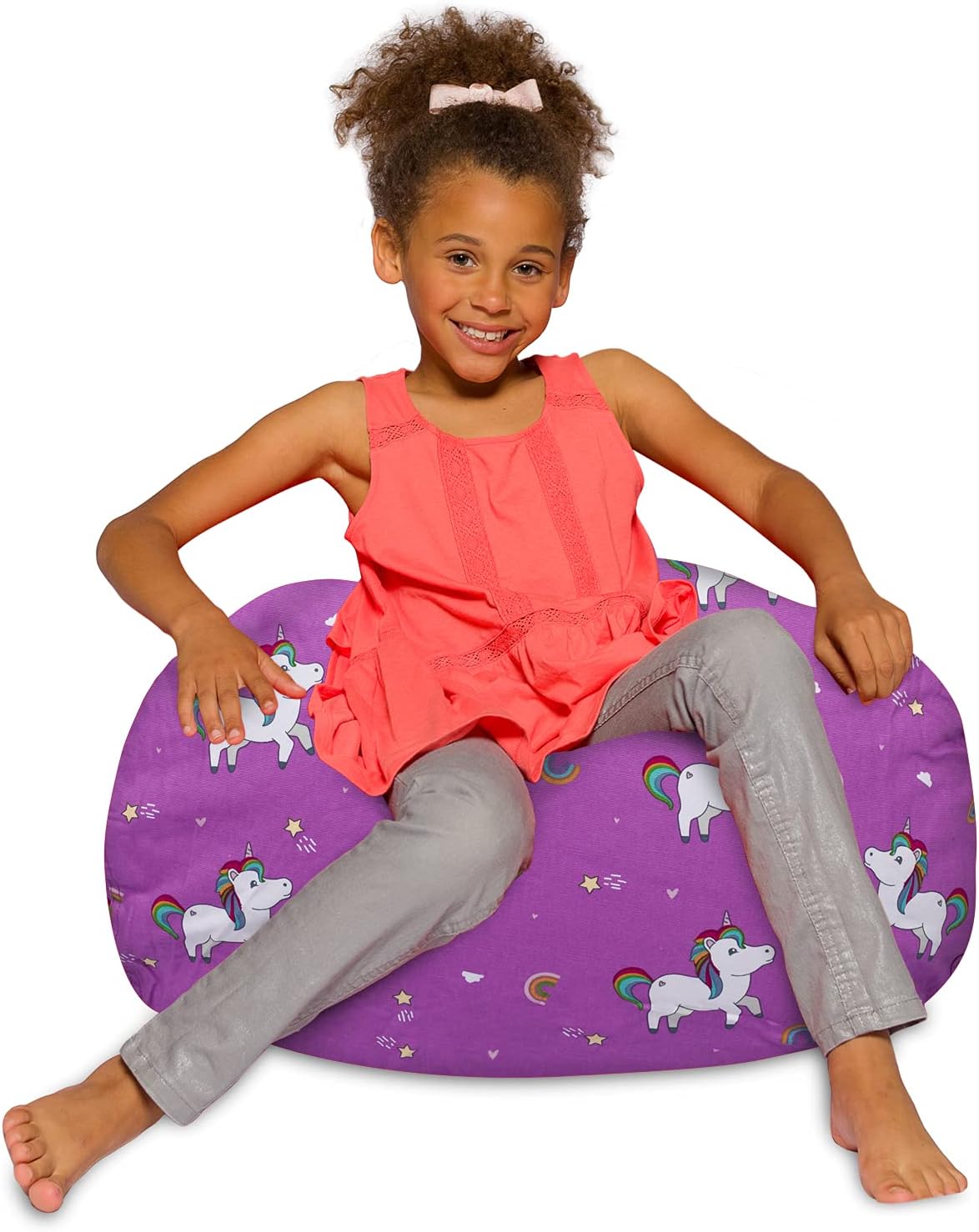 Posh Creations Bean Bag Chair for Kids and Teens - Fun Furniture