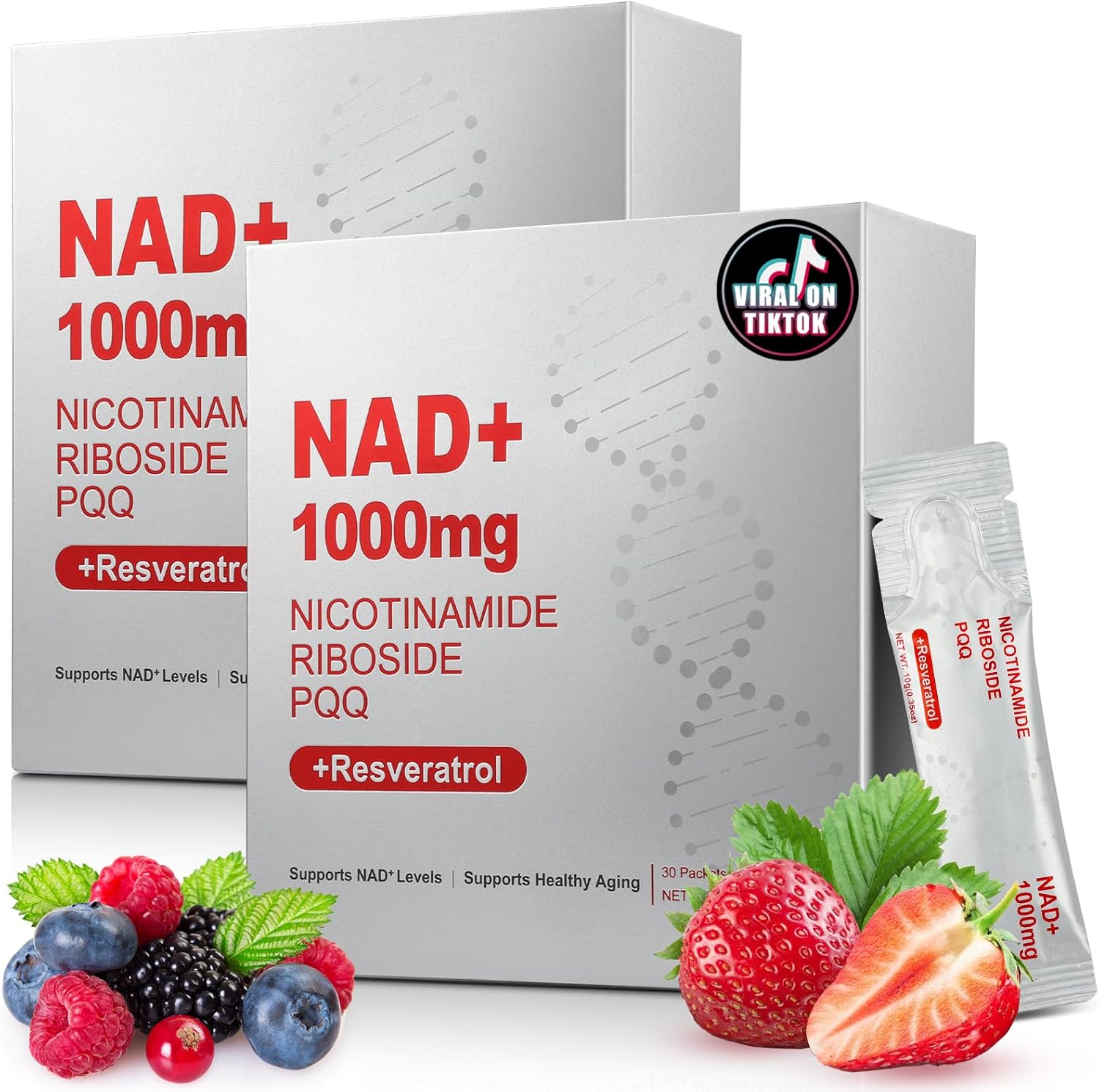 1000mg High-Potency NAD Liquid Supplement for Energy & Aging