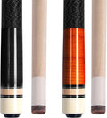 AKLOT Pool Cues Set of 4 Professional 58 Inch Maple Cue Sticks