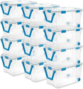 Sterilite 12-Pack Gasket Box 120 Quart Weather-Resistant Storage