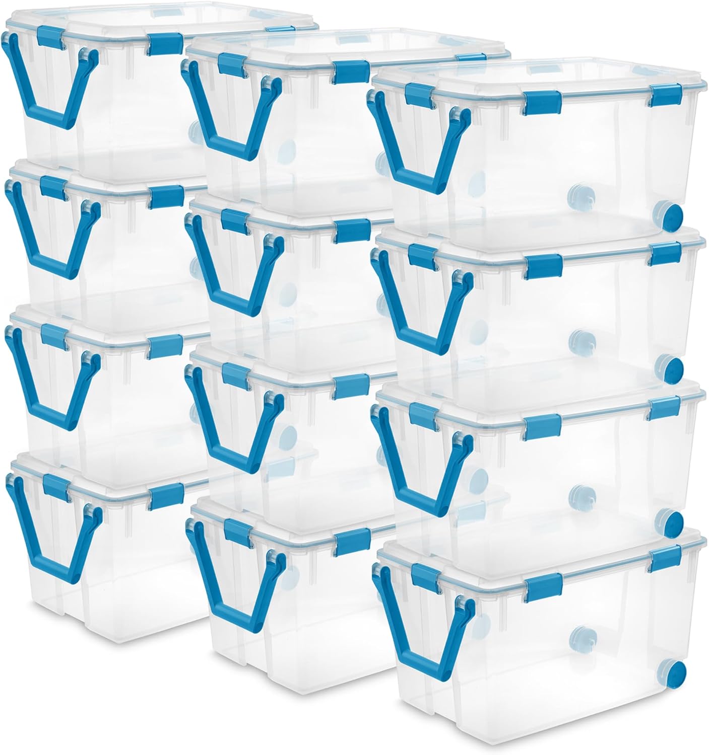 Sterilite 12-Pack Gasket Box for Weather-Resistant Storage