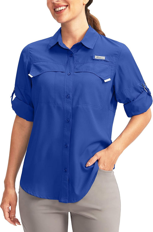 Pudolla Women's UPF 50+ UV Sun Protection Long Sleeve Shirts