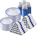 Dark Blue Plastic Dinnerware Set for 100 Guests - 700 Piece Party Set