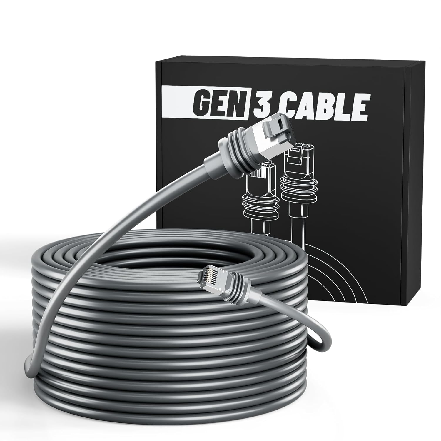 Starlink Gen 3 Cable 150FT Waterproof Ethernet Replacement Cable