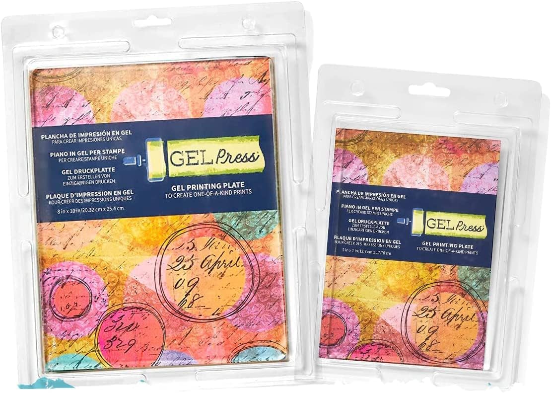 Gel Press Monoprinting Print Plates for Creative Art Projects