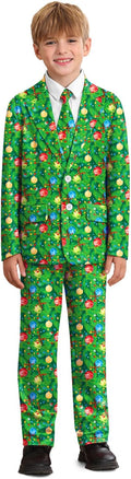Boys Ugly Christmas 3 Piece Suit Funny Party Outfit with Matching