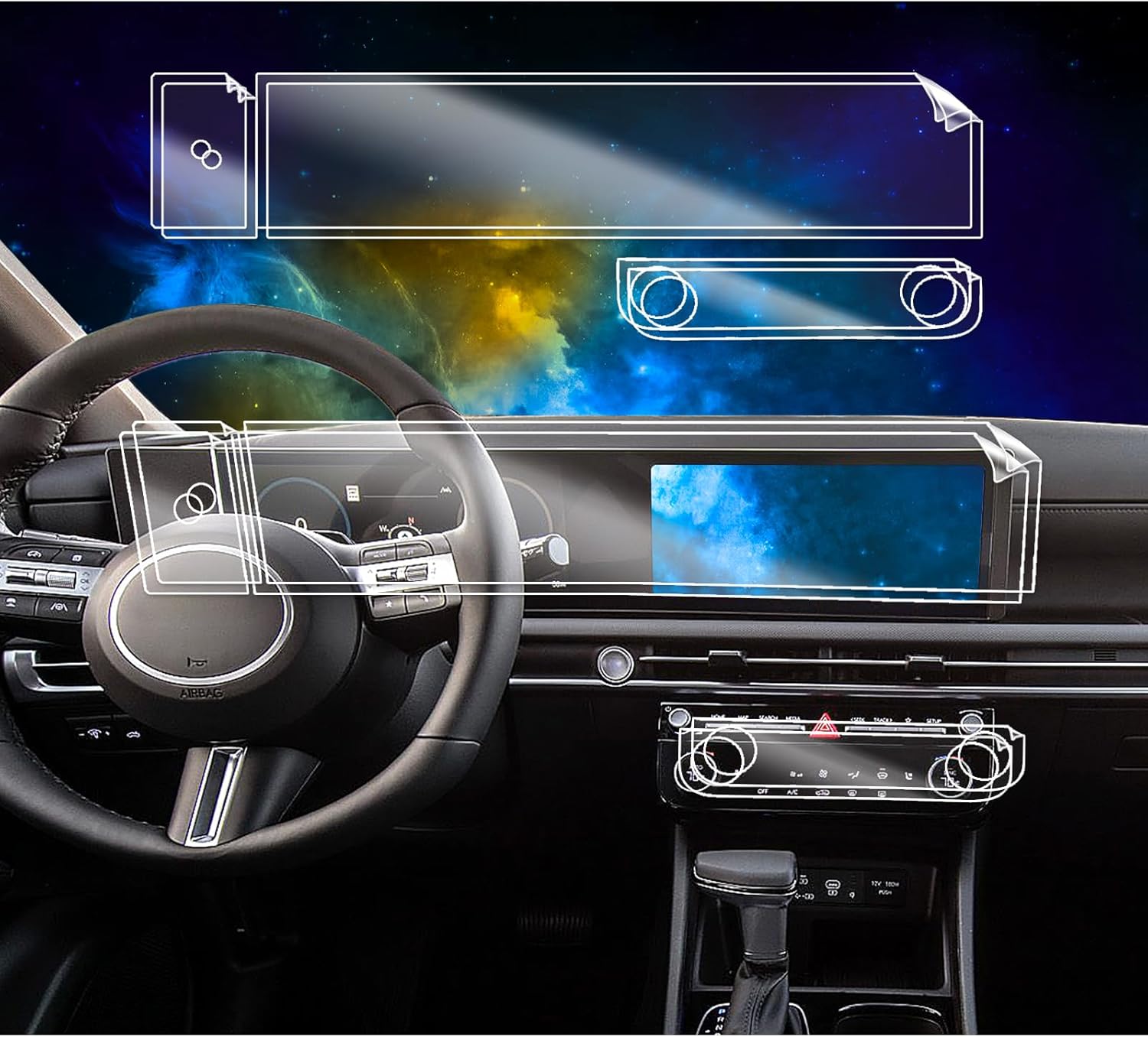 6PCS Soft Screen Protector for 2025 Hyundai Tucson & Santa Cruz