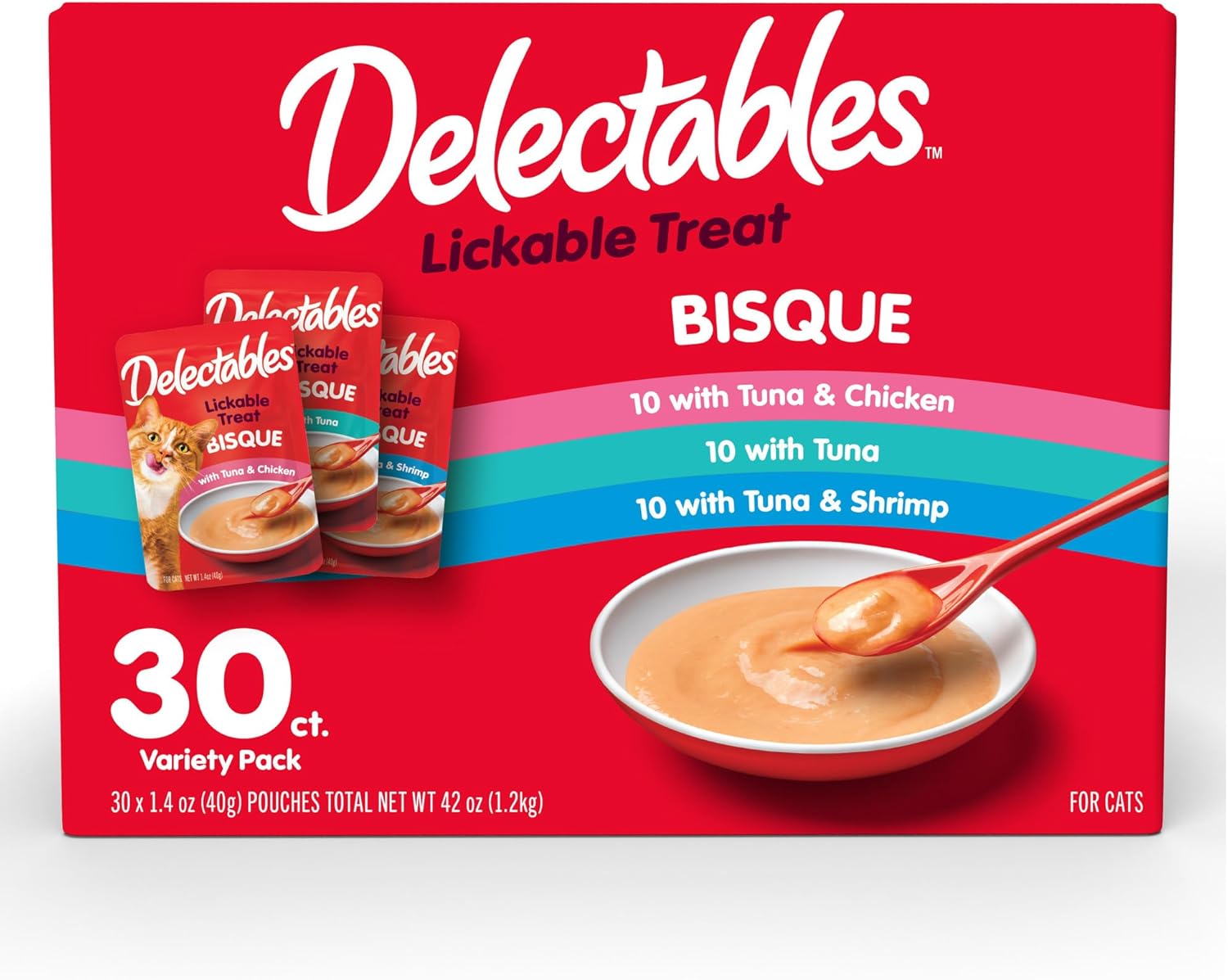 Hartz Delectables Bisque Variety Pack Cat Treats for Picky Cats