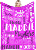 Personalized Magenta Blanket with Name - Ultra-Soft 50in x 60in Throw