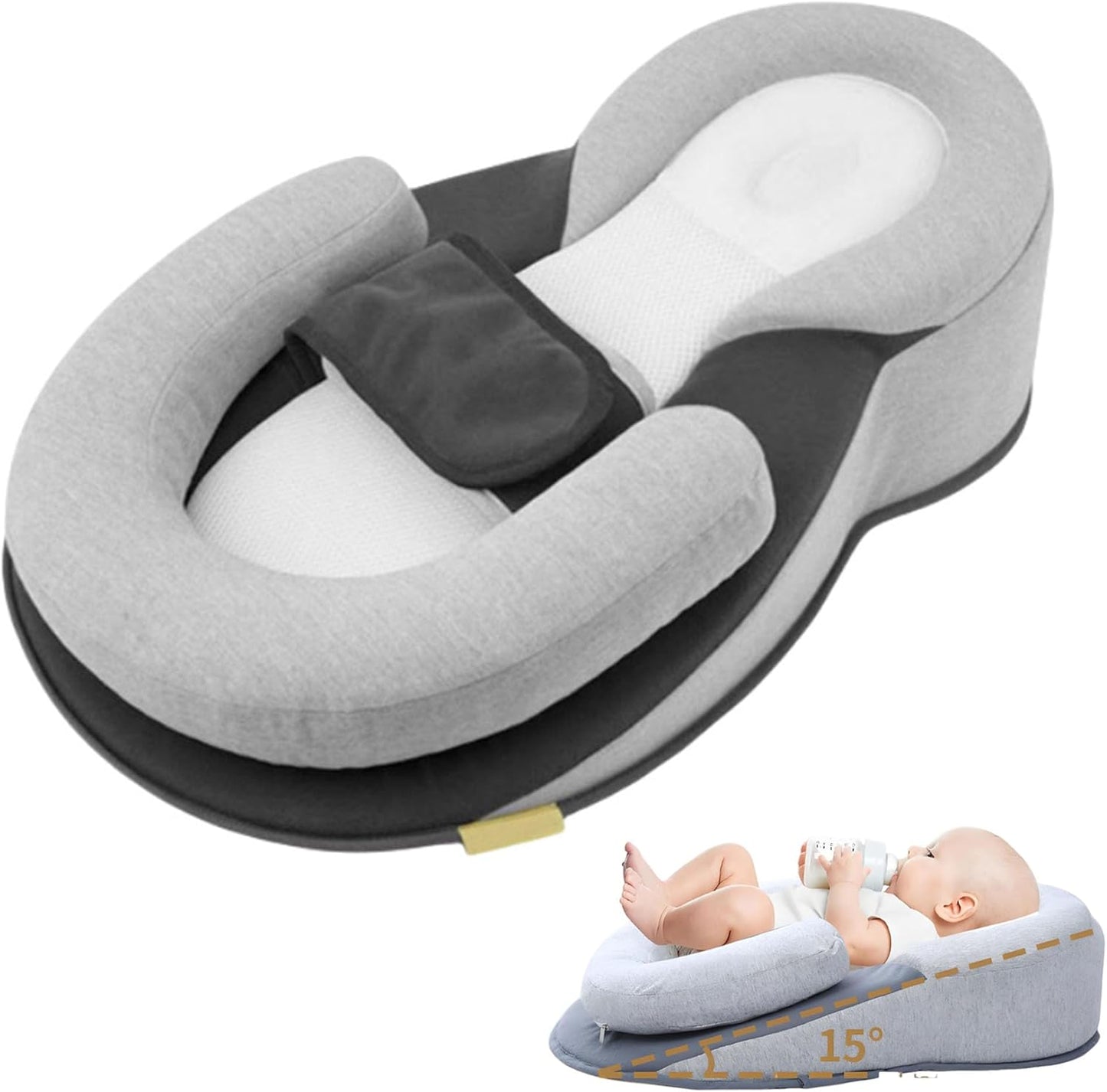 RestNest Baby Bed Bassinet for Spit-Up Reduction and Comfort