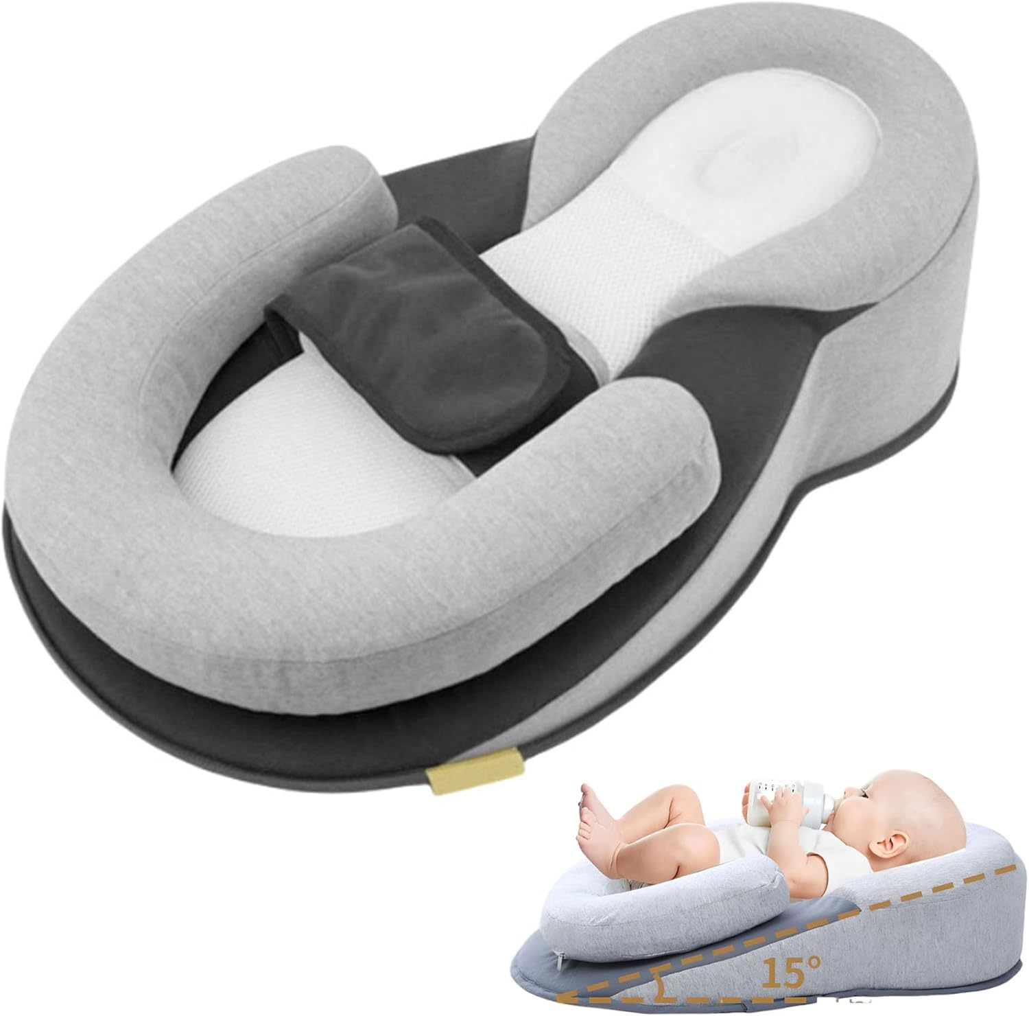 RestNest Baby Bed Bassinet for Spit-Up Reduction and Comfort