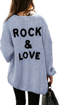 Long Sleeve Open Front Knit Cardigan for Women - Cozy Midi Sweater
