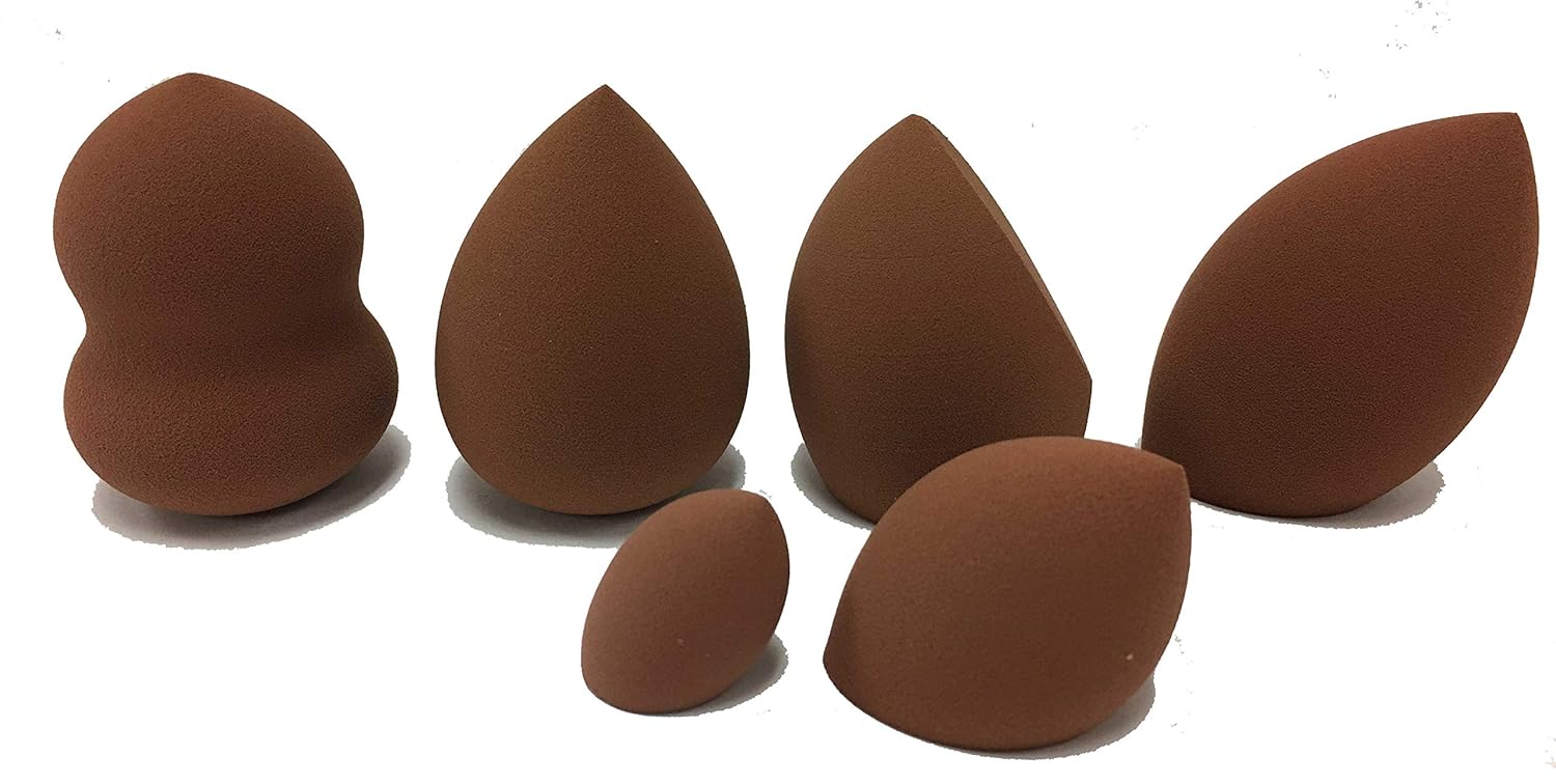 6Pcs Pro Makeup Blending Sponges Set by uFancii - Flawless Foundation!