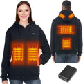 WUEAOA Heated Hoodie with 10000 mAh Battery Pack for Warmth