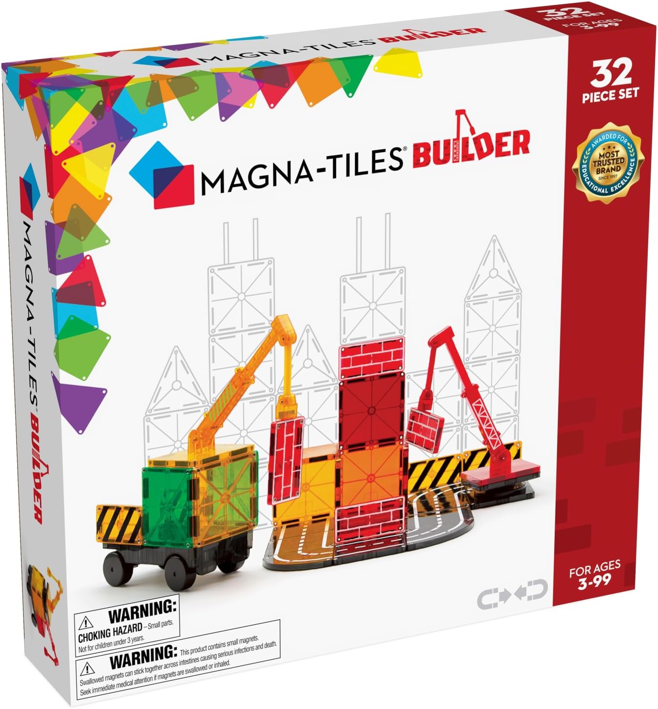 Magna-Tiles Builder Set - Magnetic Construction Fun!