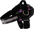 Joyride Side Ring Dog Harness XL Purple Plaid - No-Pull Comfort