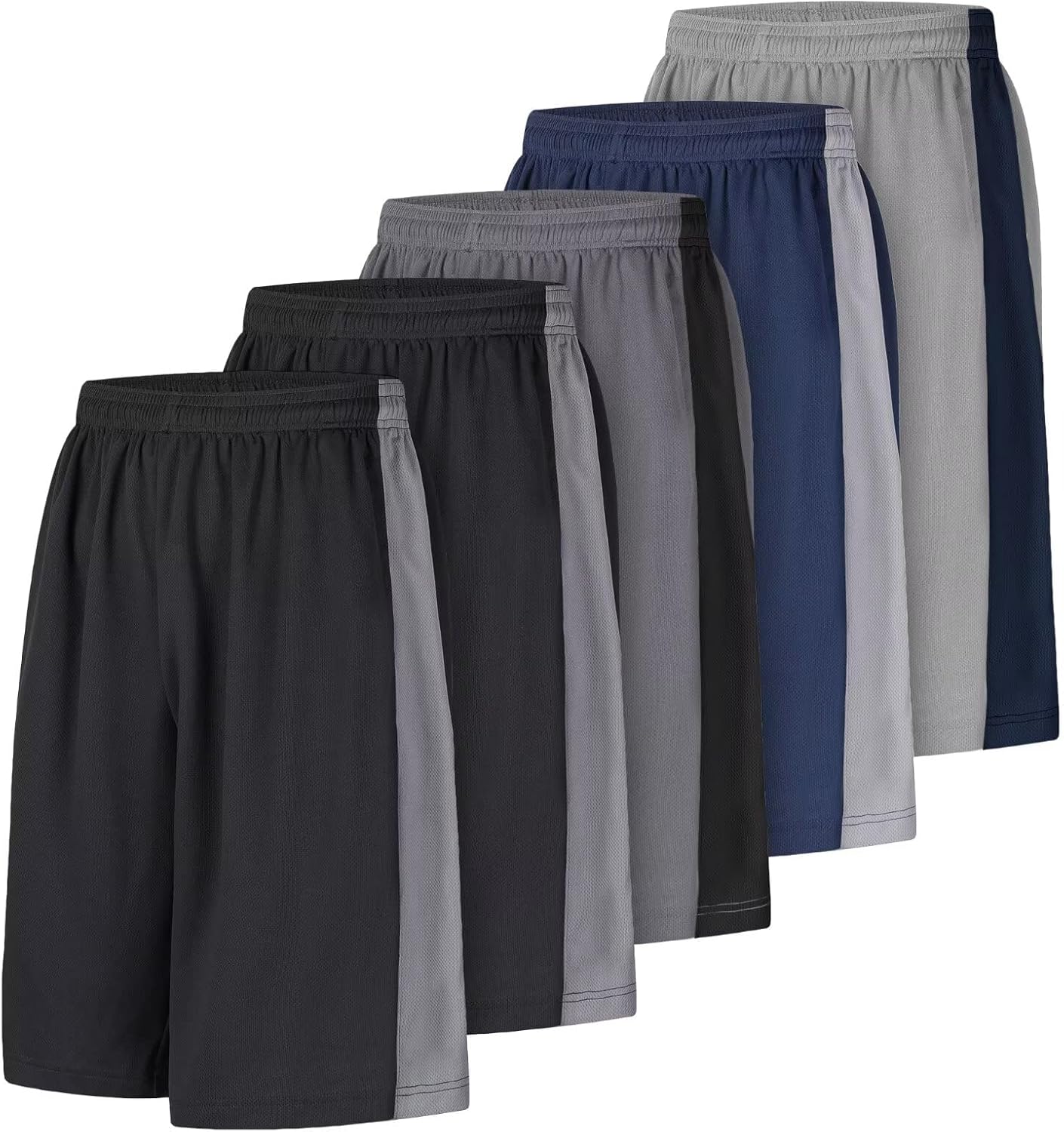 Men's Long Athletic Shorts Quick Dry Camo with Pockets
