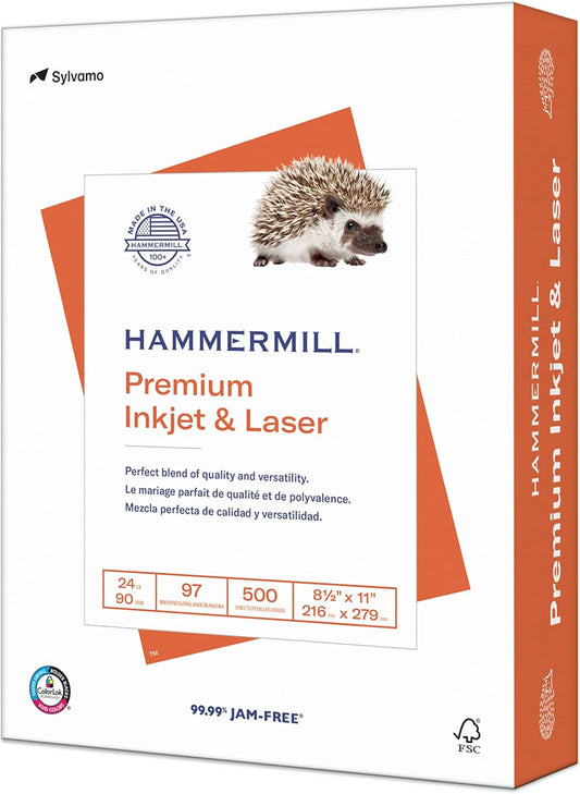 Hammermill 24 lb Printer Paper - Ultra Bright USA-Made
