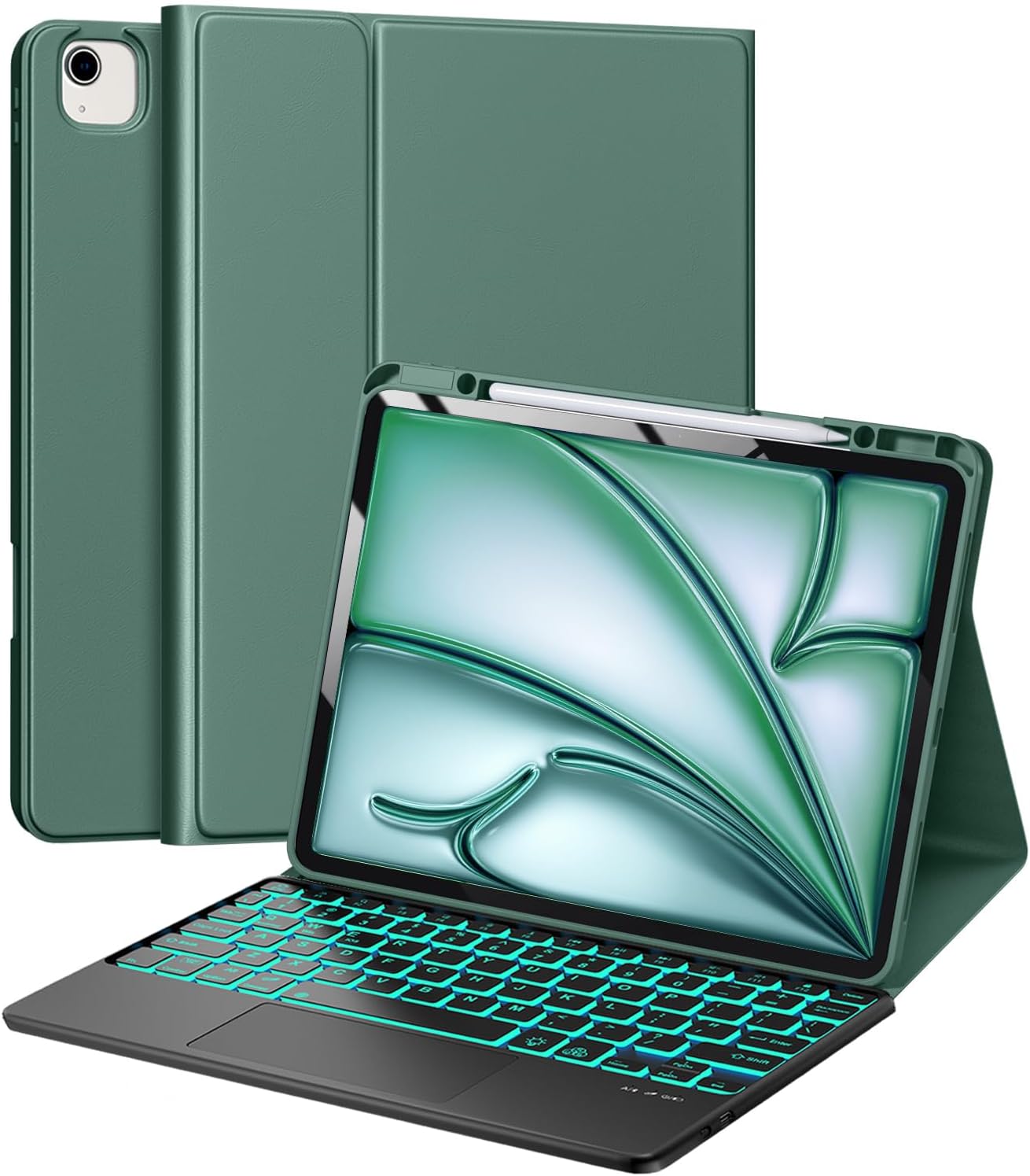Keyboard Case for iPad Air 13 & iPad Pro 12.9 - Backlit & Trackpad