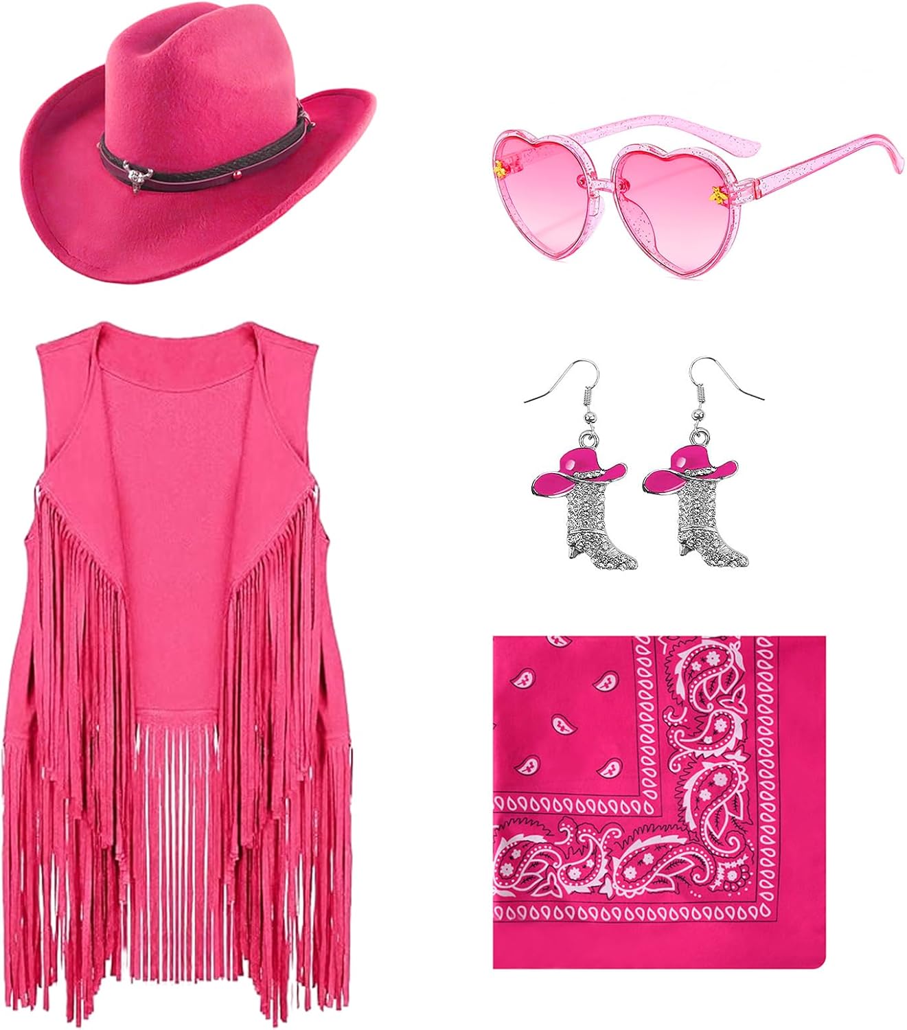 Cowgirl Outfits for Girls with Accessories for Halloween Fun
