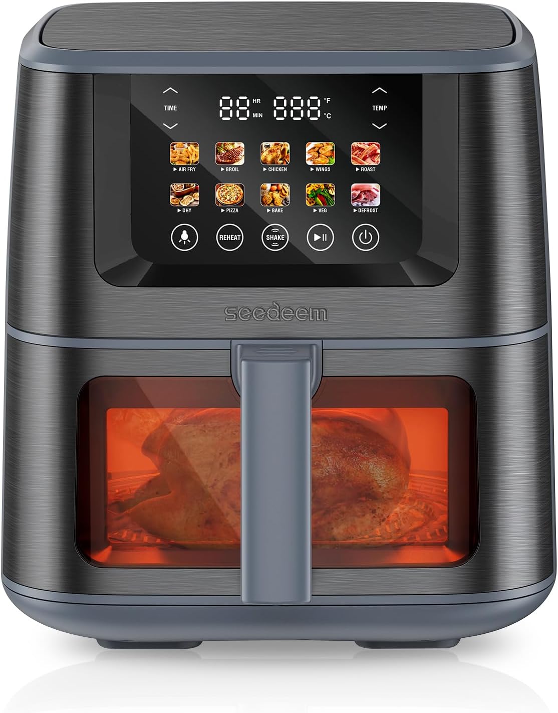 SEEDEEM Max XL Air Fryer: 10-in-1 Oven with Color Touchscreen