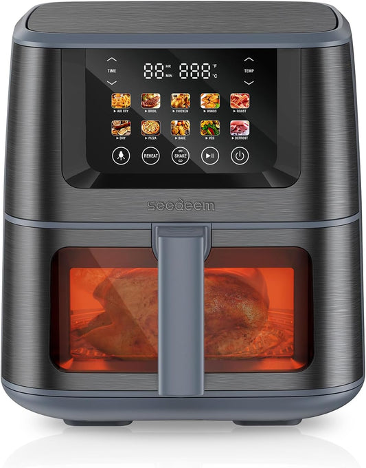 SEEDEEM Max XL Air Fryer: 10-in-1 Oven with Color Touchscreen