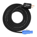 Toronce Professional 14 AWG NEMA5-15P to SACFCA PowerCon Cable - 10ft