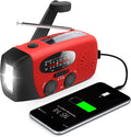 Emergency Hand Crank Radio with LED Flashlight - Portable Weather