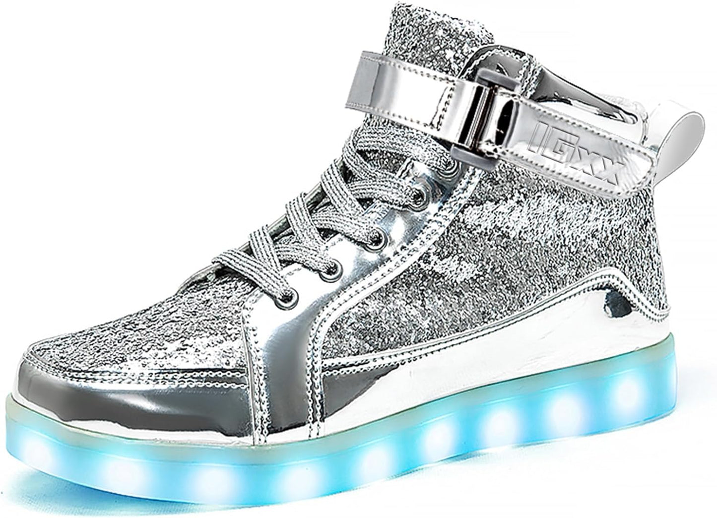 LED Light Up Shoes for Men Women Kids - USB Rechargeable High Tops