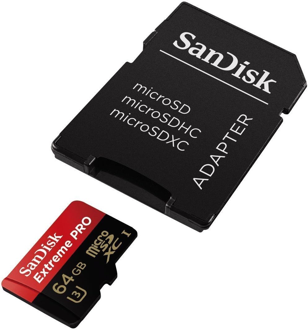 SanDisk Extreme PRO 64GB Micro SD - 4K Ultra HD Speed!