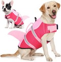 Dog Life Jacket Large - Shark Life Vest for Swimming & Boating