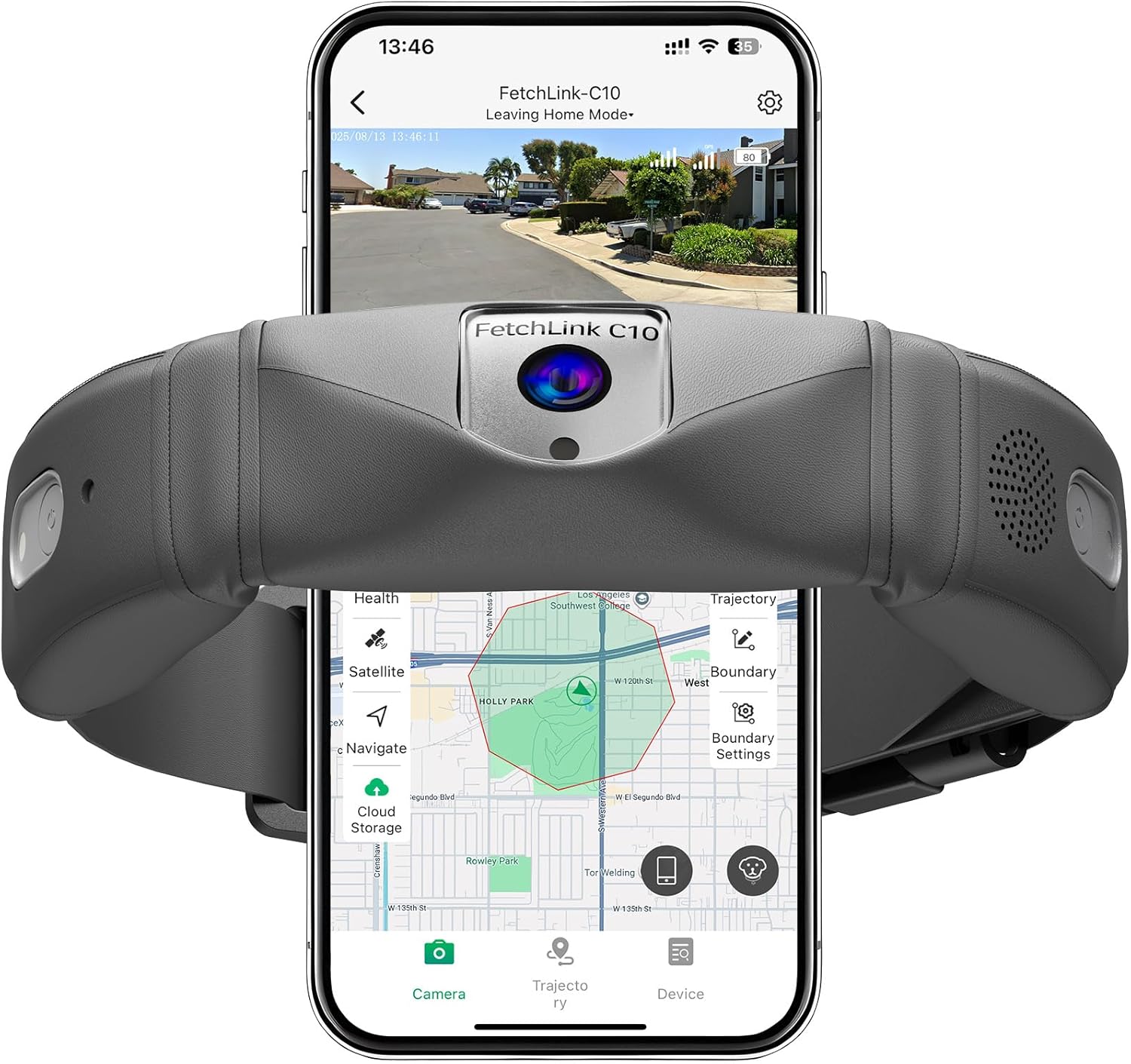 GPS Wireless Dog Fence with 2K Camera & Voice Training Features