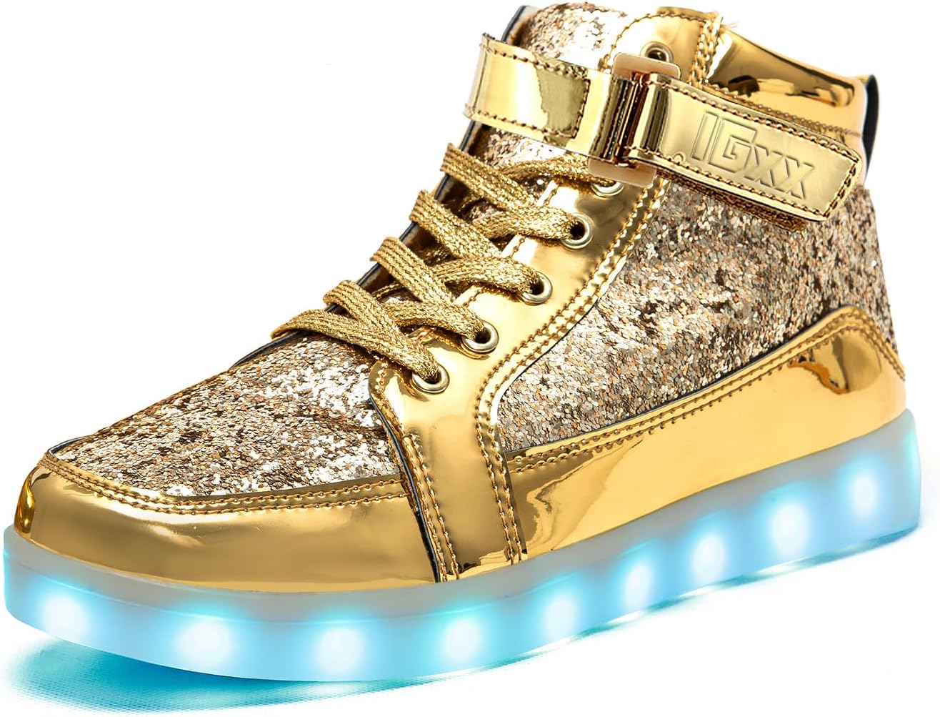 LED Light Up Shoes for Men Women Kids - USB Rechargeable High Tops