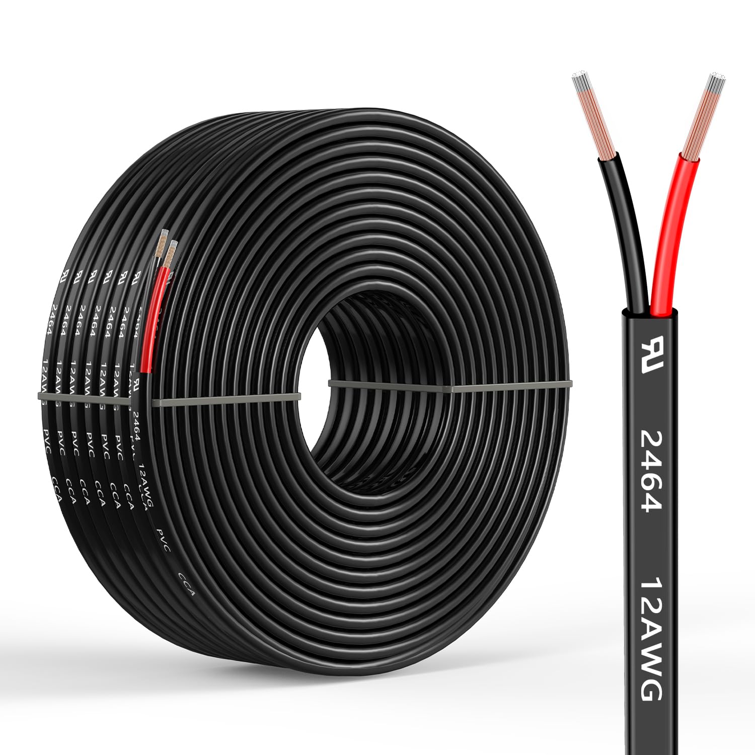 12 Gauge 2 Conductors 150FT Electrical Wire for Versatile Use