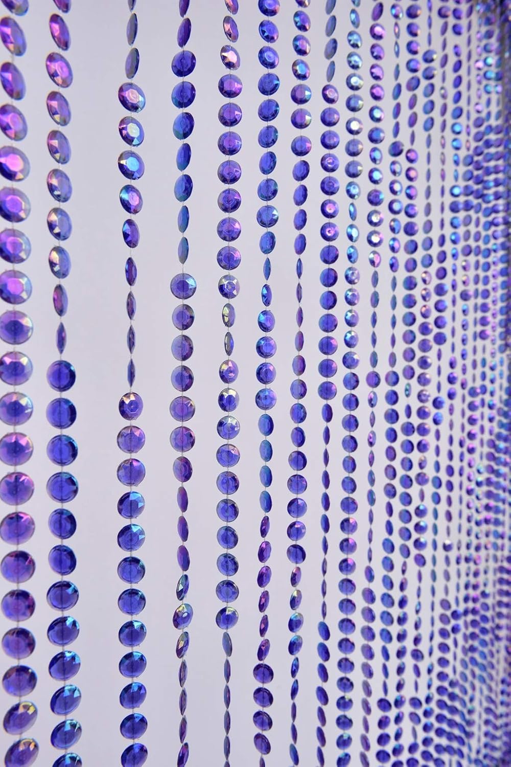 Diamond Cut Crystal Beaded Curtain for Doorway and Room Decor