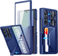 Samsung Galaxy Z Fold 7 Case with Card Holder RFID Blocking - Sapphire