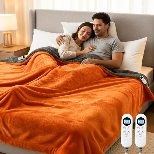 Heated Blanket Electric Blanket King Dual Control Cozy Warmth