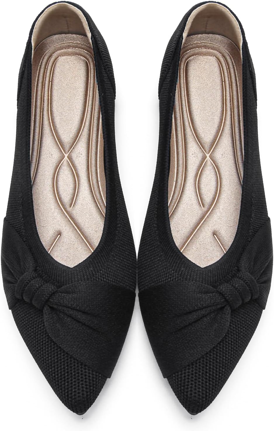 Pointed Toe Flats for Women: Comfortable Dressy Knit Casual
