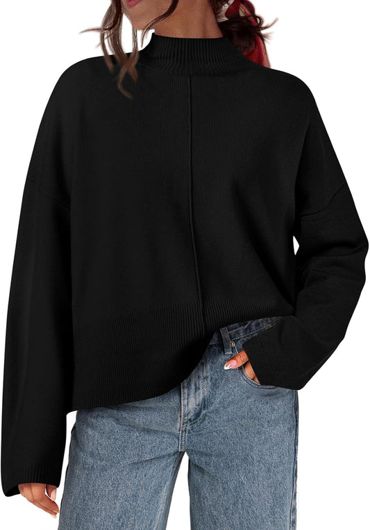 PRETTYGARDEN Womens Sweaters Fall 2025 Long Sleeve Knit Tops