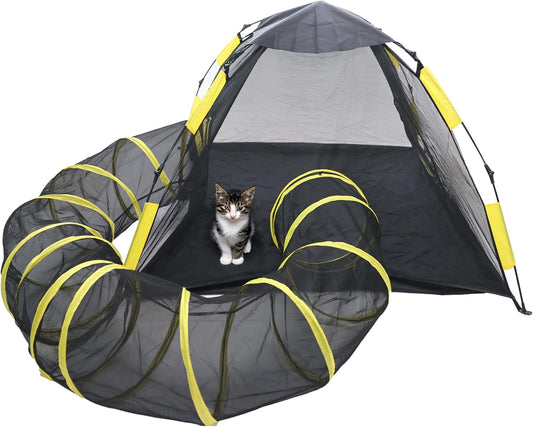 Portable Cat Tent: Interactive Pet Haven