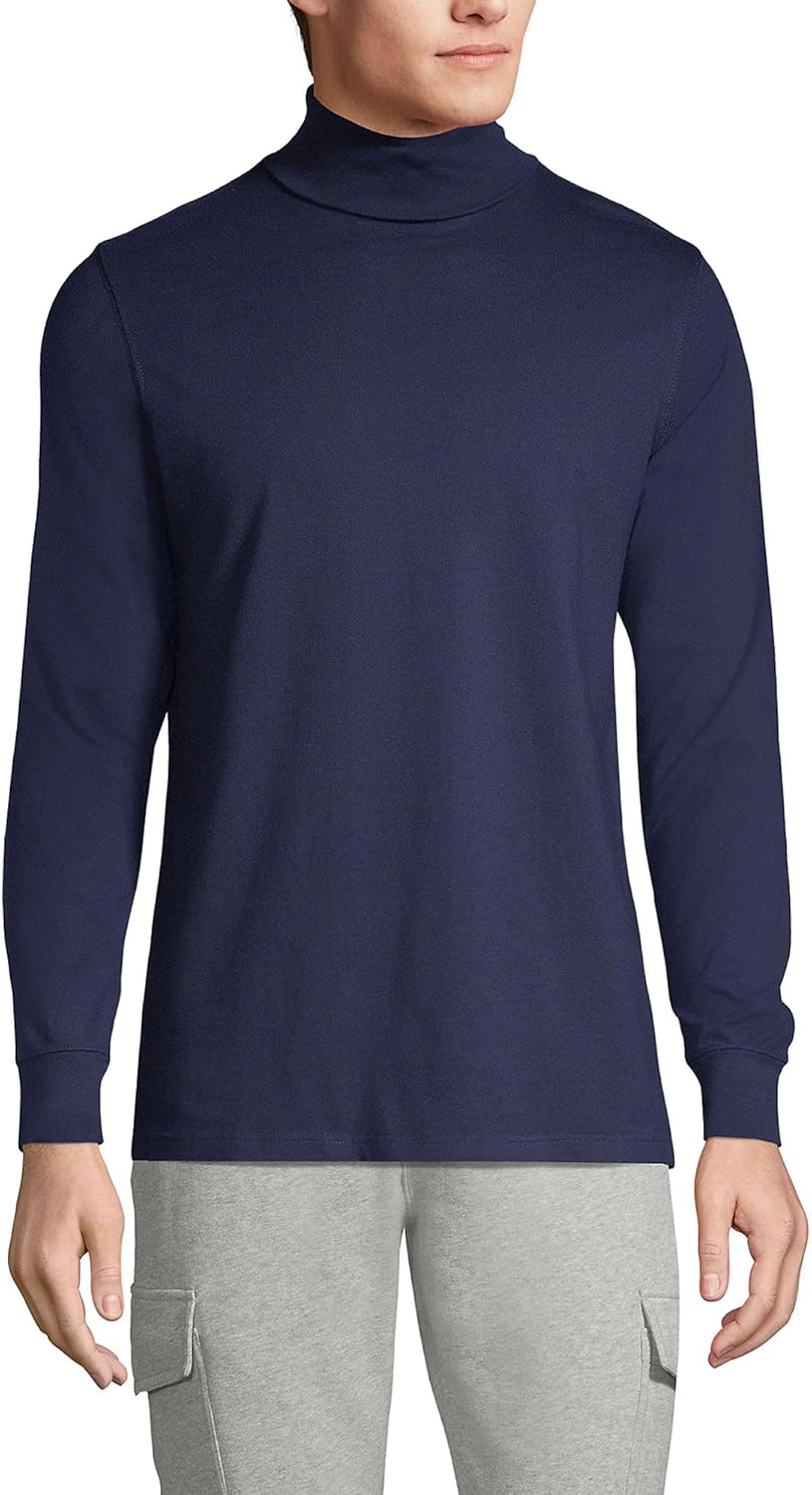 Lands' End Men's Super-T Cotton-Blend Turtleneck Shirt Review