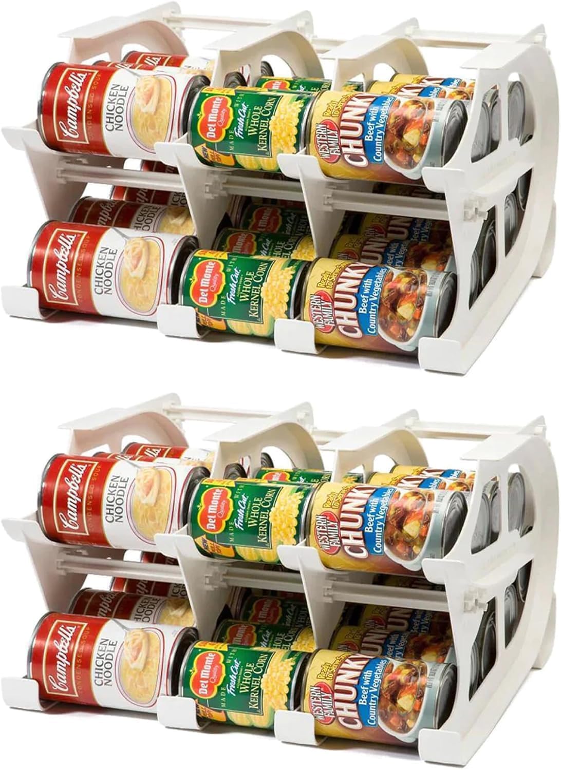 FIFO Countertop Mini Can Tracker for Pantry Organization and Storage